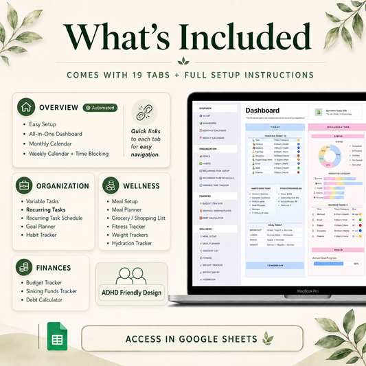 All-in-One ADHD Life Planner