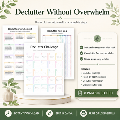 ADHD Cleaning Schedule & Checklist Printable