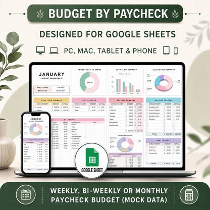 Budget by Paycheck Planner