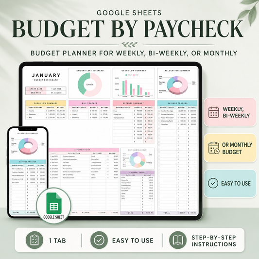 Budget by Paycheck Planner