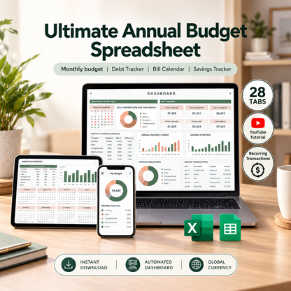 Ultimate Annual Budget Spreadsheet