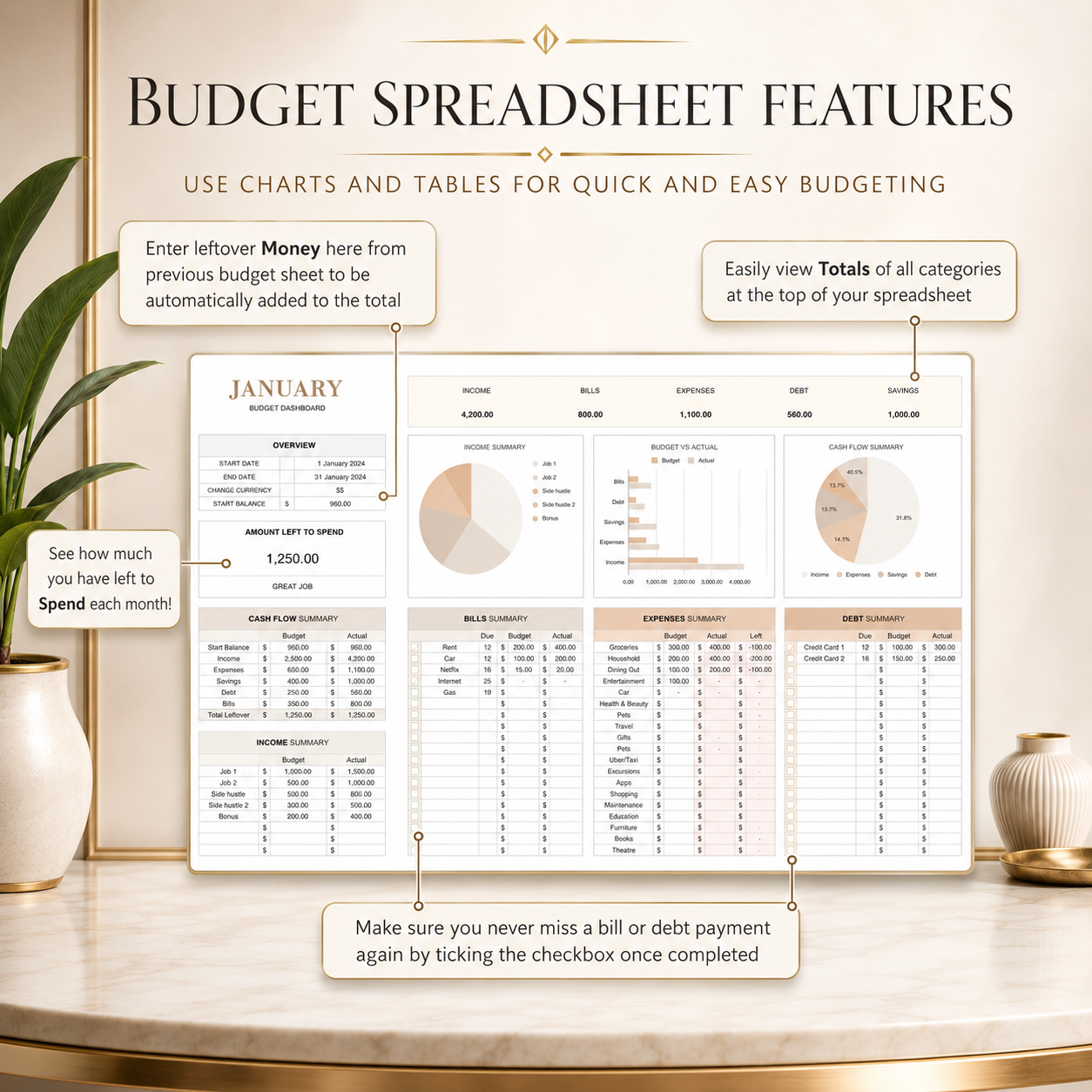Monthly Budget Planner