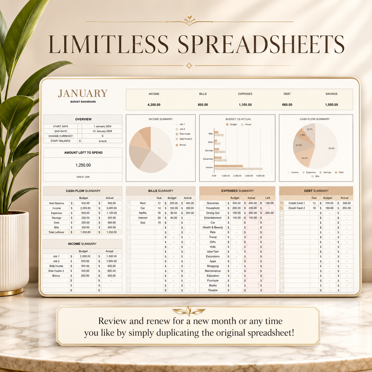 Monthly Budget Planner