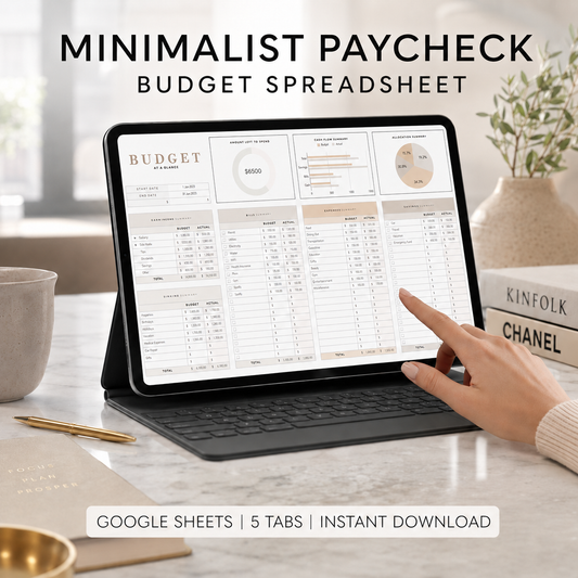 Minimalist Paycheck Budget
