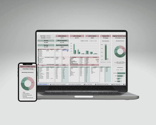 Budget by Paycheck & Debt Payoff Tracker Bundle