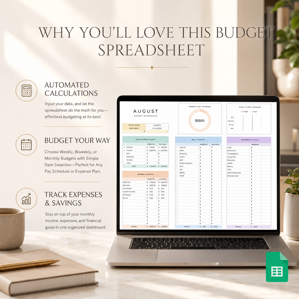 Simple Budget Spreadsheet